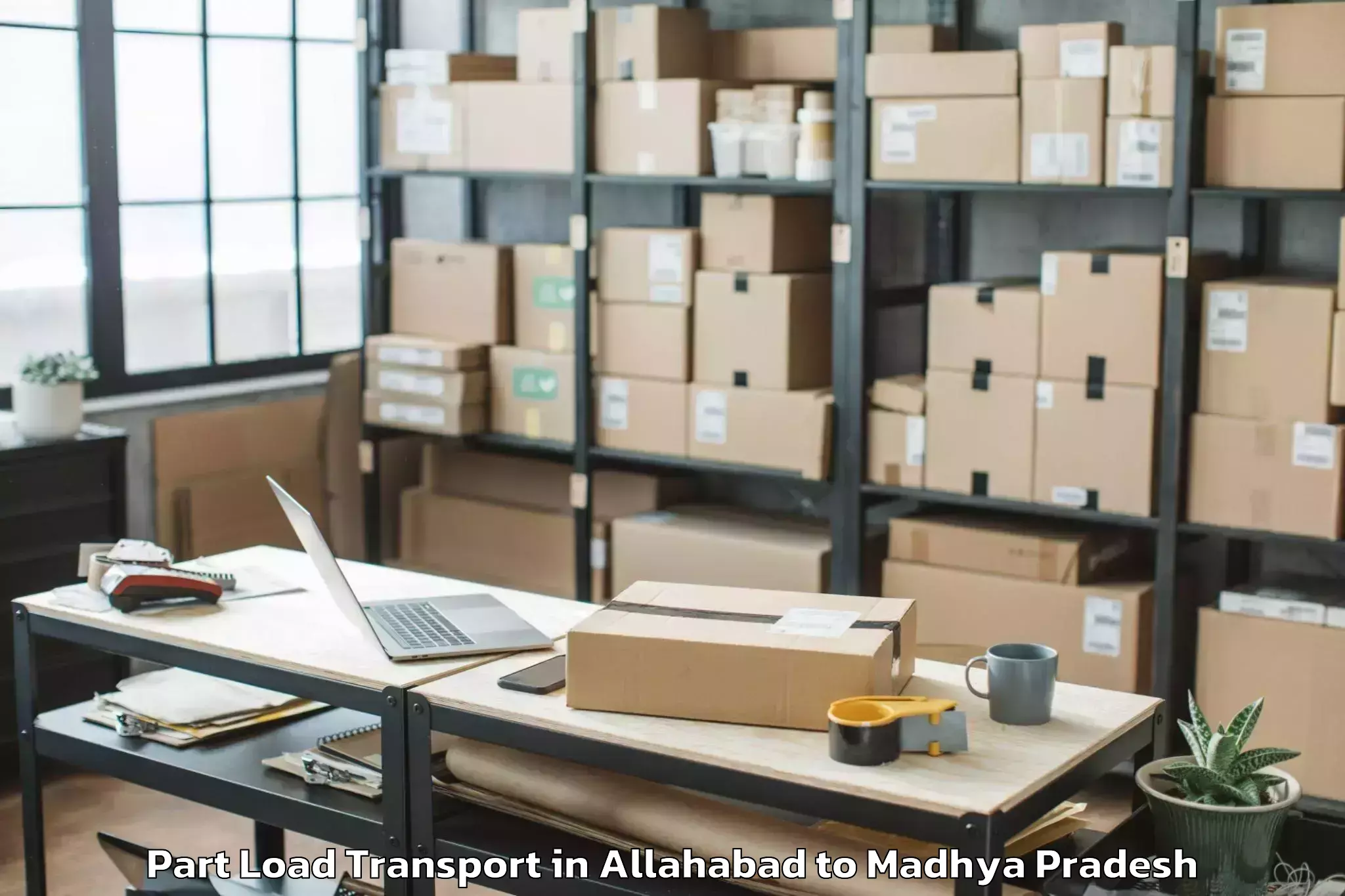 Book Allahabad to Raghogarh Vijaypur Part Load Transport Online